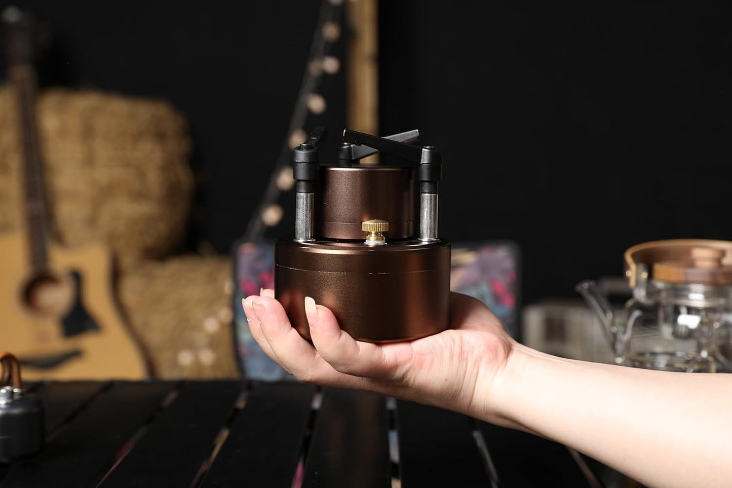 200ML Portable Backpacking Camping Stove with Windshield - Outdoor Alcohol Burning Jet Burner Set for Hiking, Trekking, Fishing, Hunting & Emergency Use