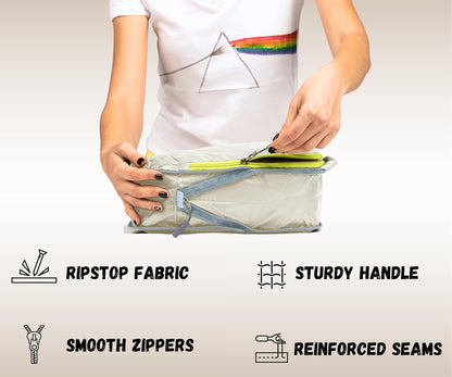 6 Set/3 Set Ultralight Compression Packing Cubes, Suitcase and Backpack Travel Organizer Bags