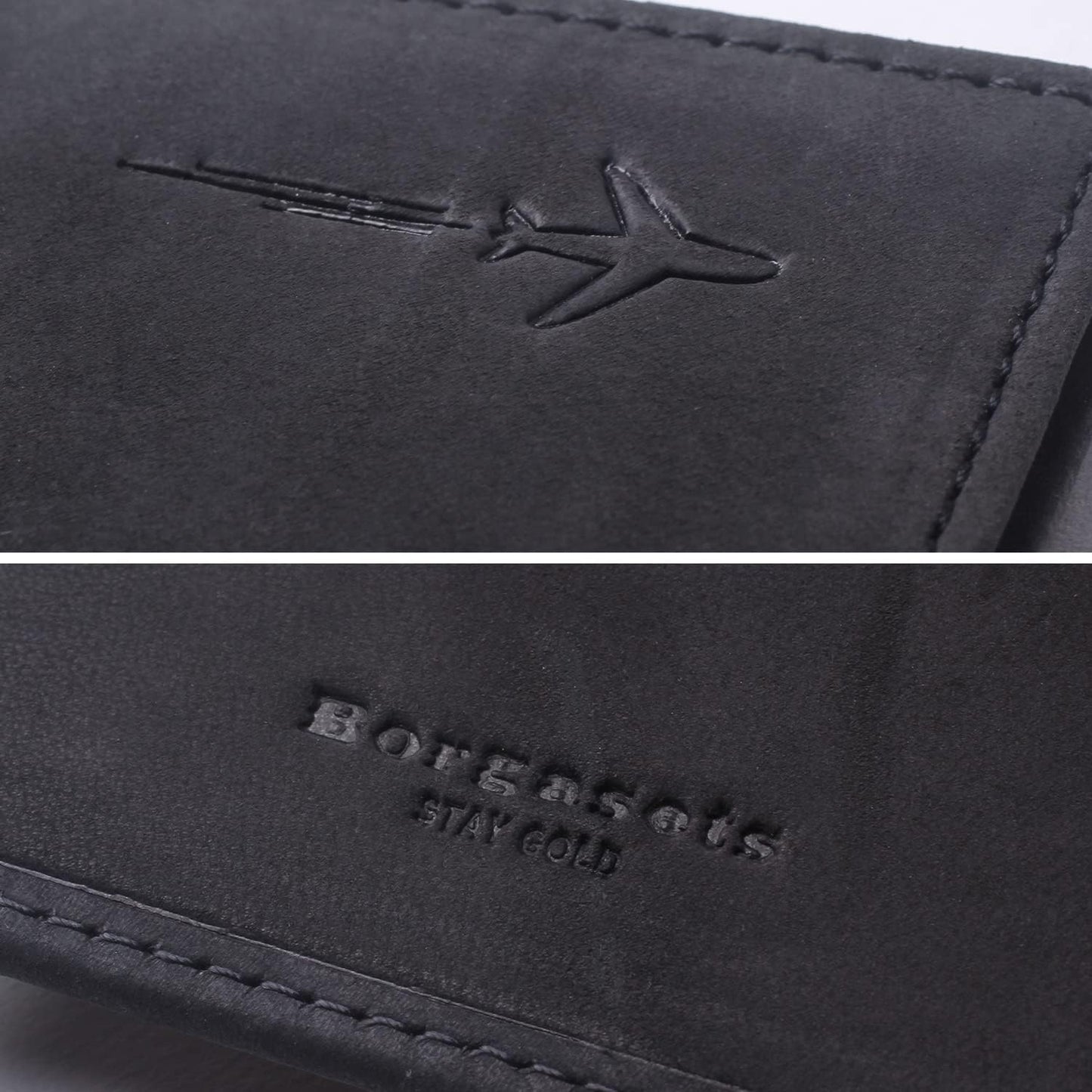 Genuine Leather Passport Case, RFID Passport Cover with Credit Card Holder for Women and Men Family ID Travel