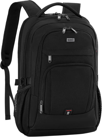 DUSLANG 17 Inch Laptop Backpack for Travel Water Resistant College Backpack for Men Women Laptop Bag with USB Charging Port,Black