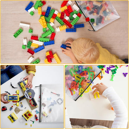 36pcs Large Mesh Zipper Pouch File Bags YOPCDJ Reusable Zippered Pouches for Organizing Classroom, Board Game Storage, Puzzle Bags Black