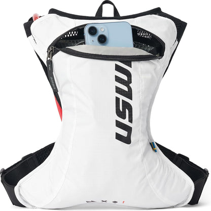 USWE Race 2.0, Ultra Lightweight Hydration Backpack with 2.0L / 70oz Water Bladder, Leak Proof Pack for Gravel, MTB, Running, Hiking, Cycling, Camping, Biking for Men,Women
