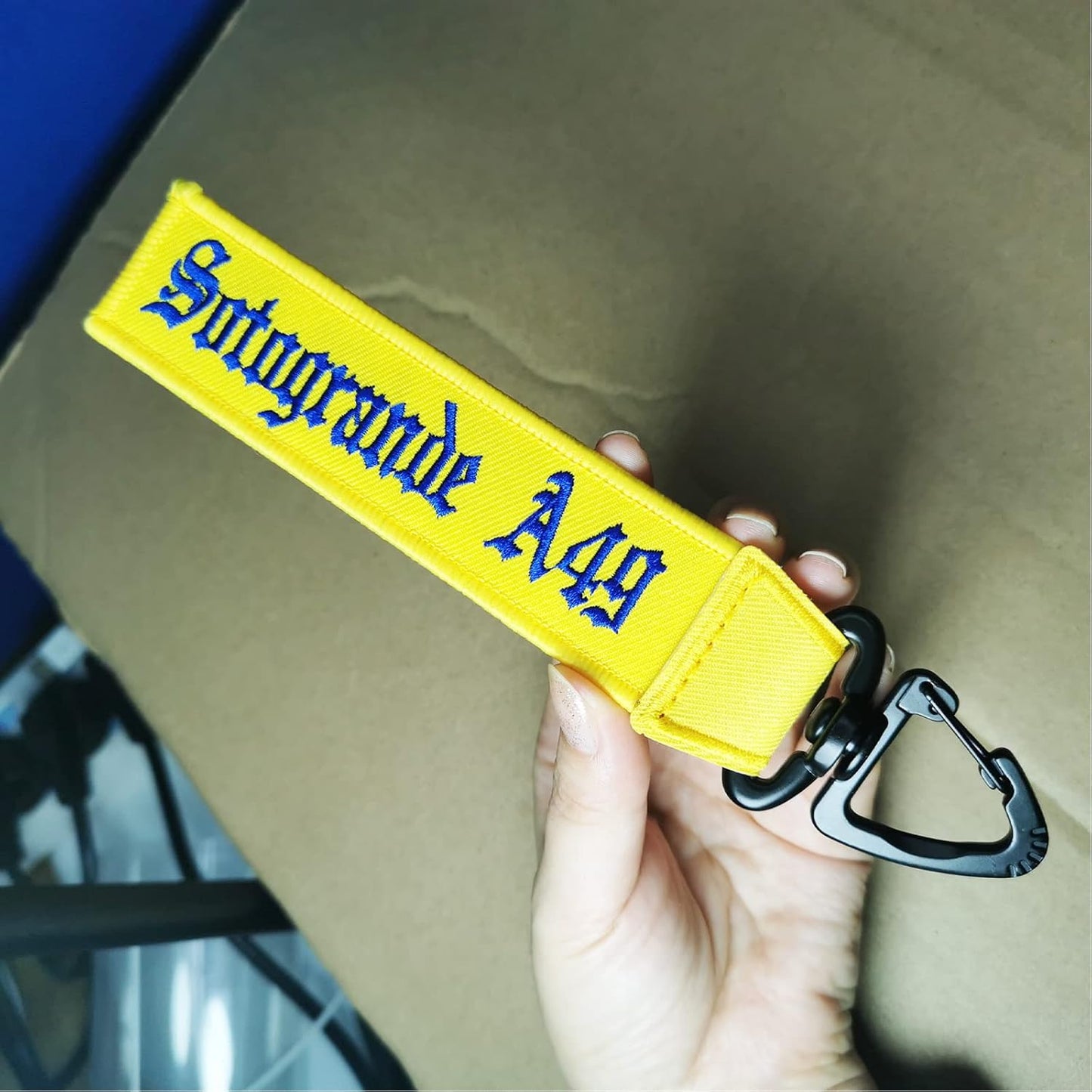 Custom Luggage Tags, Custom Personalized Luggage tag Name, Embroidery Key Ring Accessories for Car, Luggage, Crate,Gear