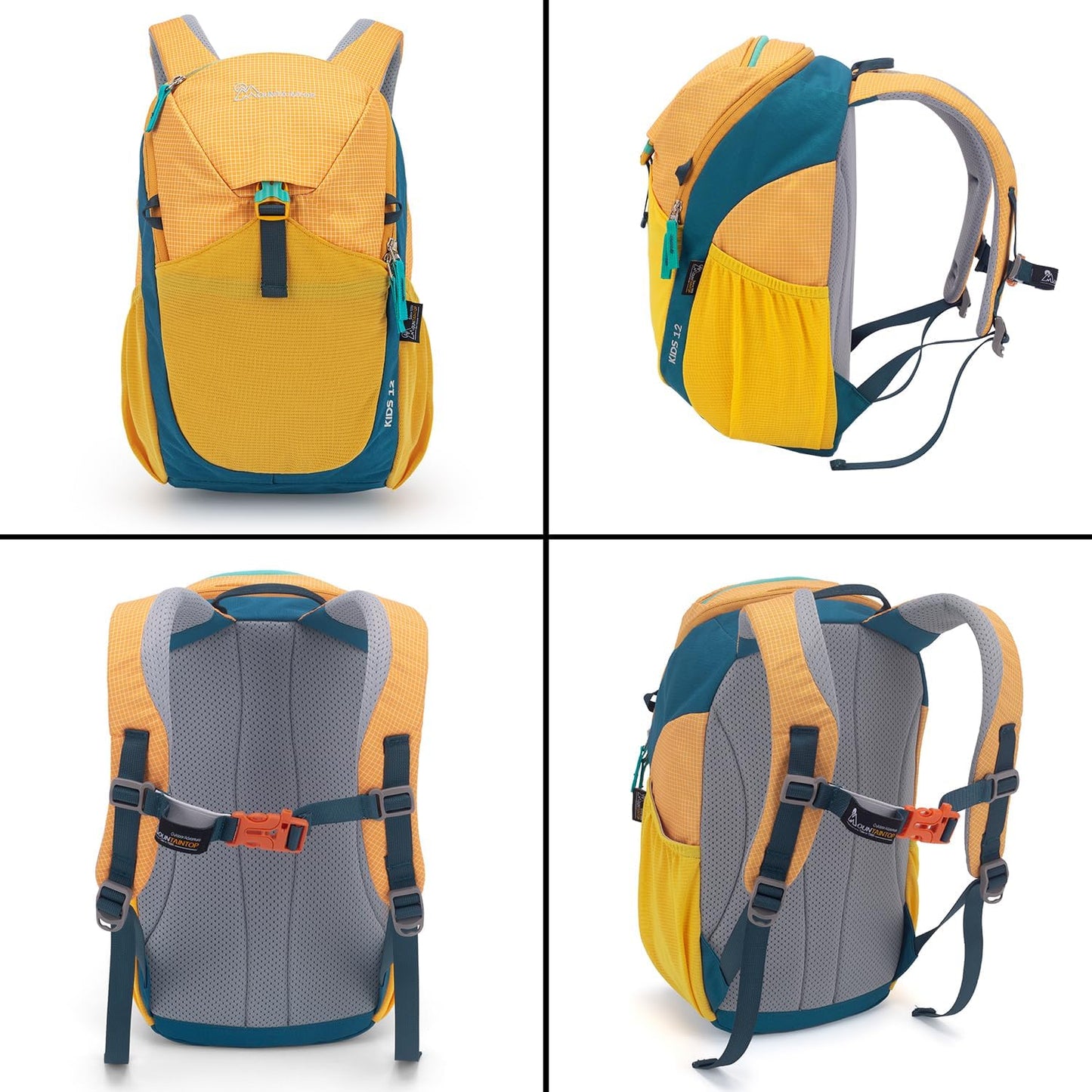 MOUNTAINTOP Kids Backpack 12L Toddler Hiking Backpack,Kindergarten Preschool Daypack for Boys Girls