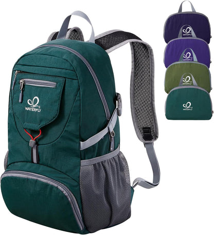 WATERFLY Small Lightweight Packable Backpack: 20l Ultra Light Foldable Travel Hiking Camping Daypack Day Pack for Man Woman