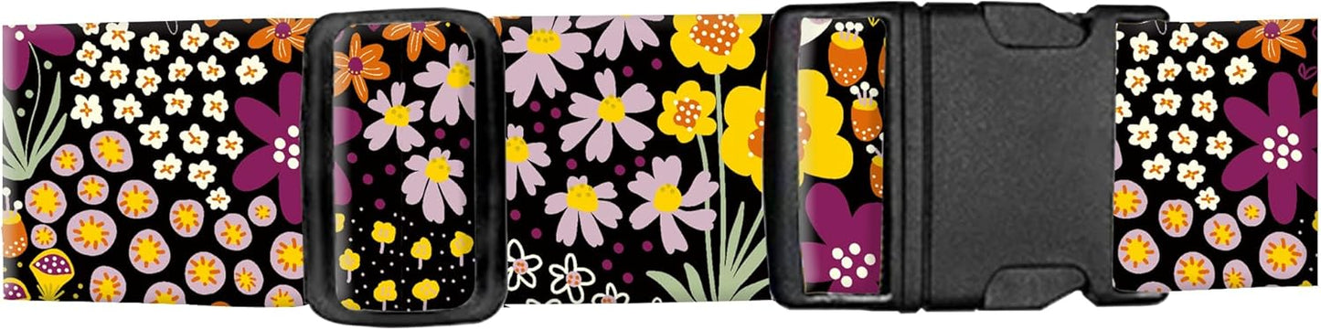 Luggage Straps for Suitcases, Adjustable Travel Belt, Durable Wide Luggage Strap, Cute Suitcase Strap Identifiers with Buckle, Bag Straps for Luggage, Luxury Brown Plaid