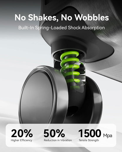 LUGGEX Carry On Luggage with Spinner Wheels, 20 Inch Aluminum Frame Zipperless Polycarbonate Hard Shell Suitcase, Charcoal Metallic