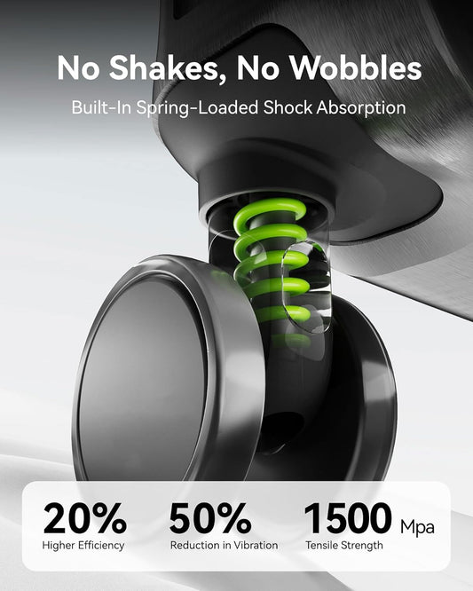 LUGGEX Checked Luggage with Spinner Wheels, 24 Inch Aluminum Frame Zipperless Polycarbonate Hard Shell Suitcase, Charcoal Metallic