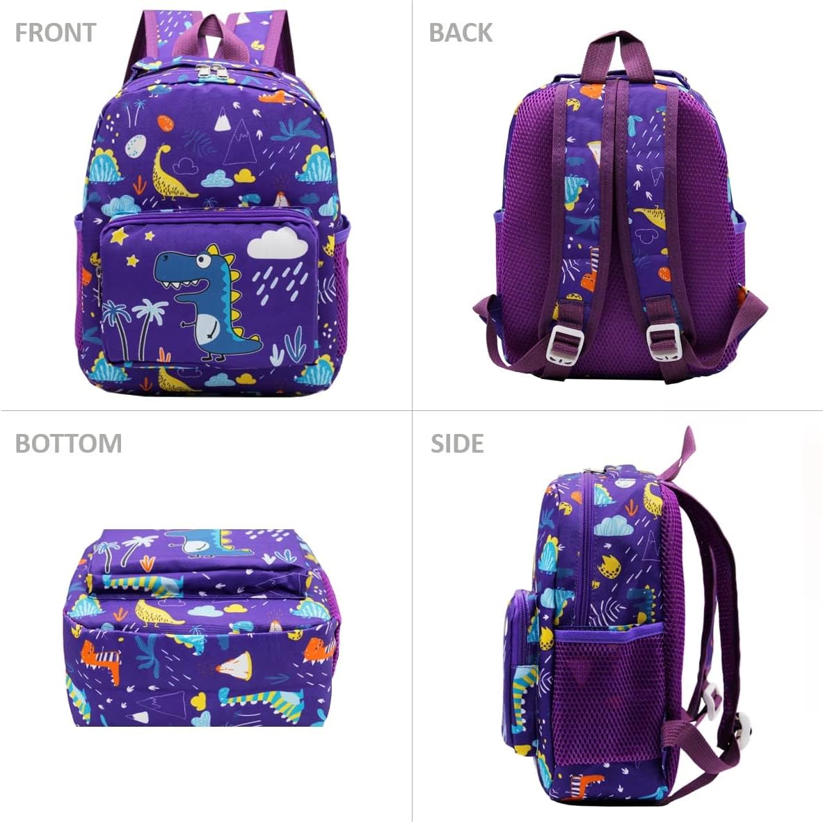 POWOFUN13 inch Kids Toddler Preschool Travel Backpack Cute Cartoon Backpack For Girls Boys Baby