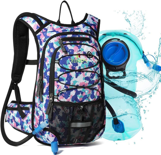 Hydration Pack Backpack with 3L Water Bladder for Men & Women, Hiking Daypack with Thermal Insulation | Running, Cycling, Camping, Skiing, Outdoor Activities