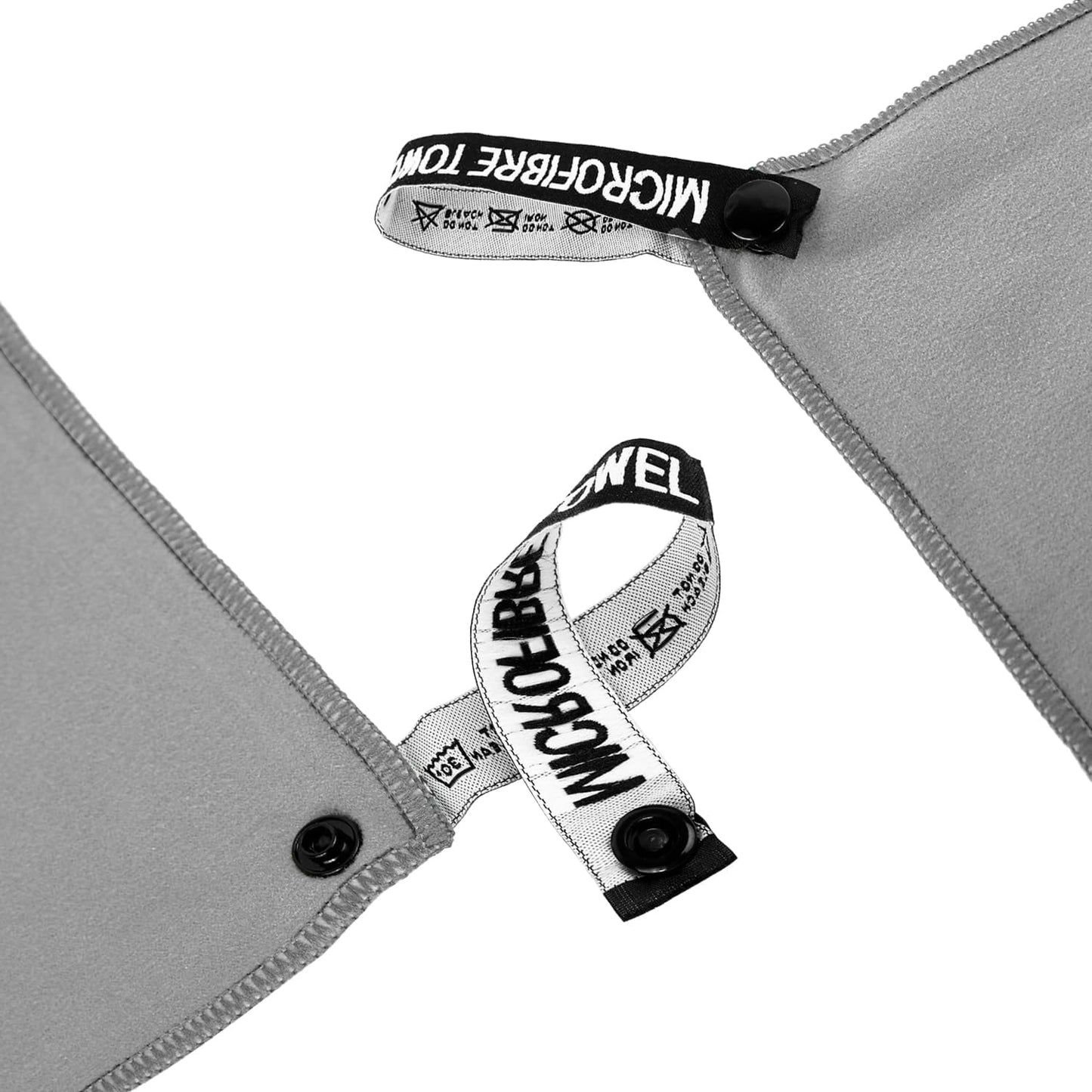 Microfiber Travel Towel, Soft Lightweight Quick Dry Towel, Super Absorbent Compact Travel & Sports & Beach Towels for Camping, Backpack, Gym, Swimming, Yoga, Hiking (S:16"×32" -Gray)