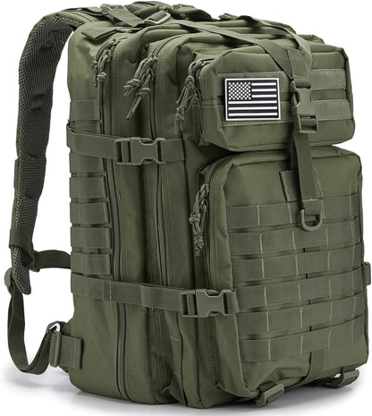 QT&QY 45L Military Tactical Backpacks For Men Camping Hiking Trekking Daypack Bug Out Bag Lage MOLLE 3 Day Assault Pack