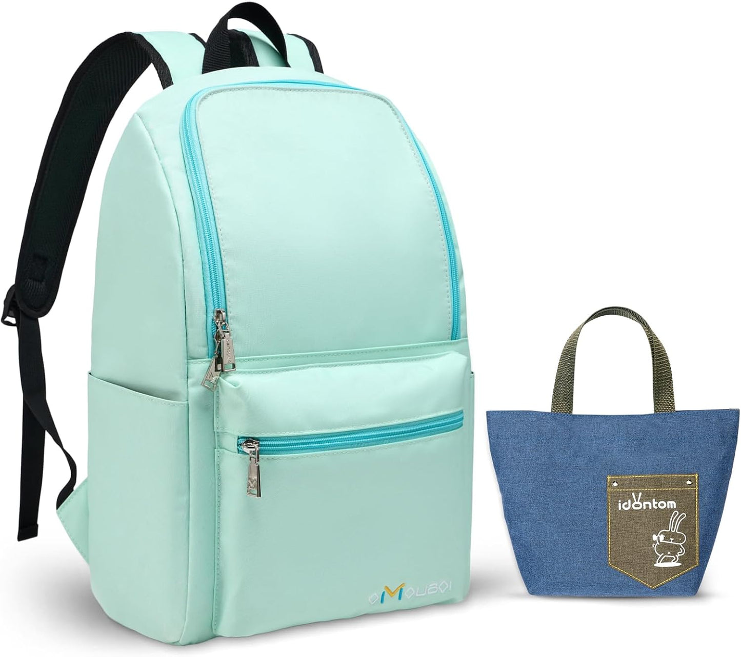 OMOUBOI Casual Daypacks Superbreak Backpack 14 inch Laptop Backpack for Women & Men Fits Tourism Business (Cyan)