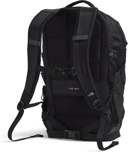 THE NORTH FACE Borealis Commuter Laptop Backpack | Water Repellent Finish, 16" Laptop Sleeve, Large Main Compartment for Everyday Carry, TNF Black U Borealis Patch/TNF White, One Size