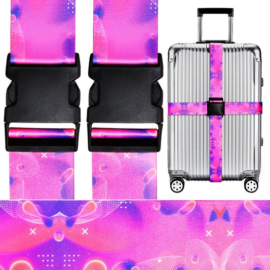 Adjustable Travel Luggage Strap Suitcase Belt Travel Bag Accessories 1.96 in W x 6.23 ft L