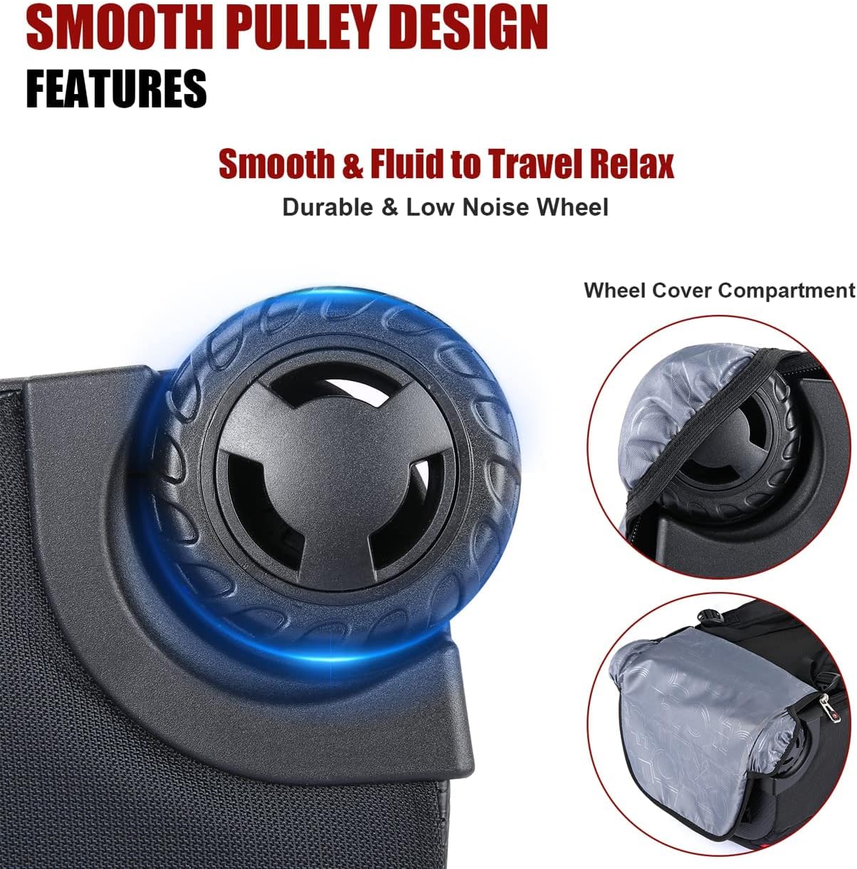 star cloud 21x14x9 Rolling Backpack with Wheels - Water-Resistant, 17.3" Laptop Compartment, Ideal Carry-On for Overnight Travel, College, Work - Wheeled Business Backpack for Adults