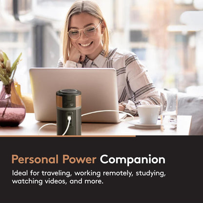 Duracell M150 Portable Charging Hub – 150W Charger for Laptops & Tablets, Wireless Charging for Cell Phones & Earbuds – Light & Compact Power Bank Station w/ USB-C & USB-A Ports, Charging Dock