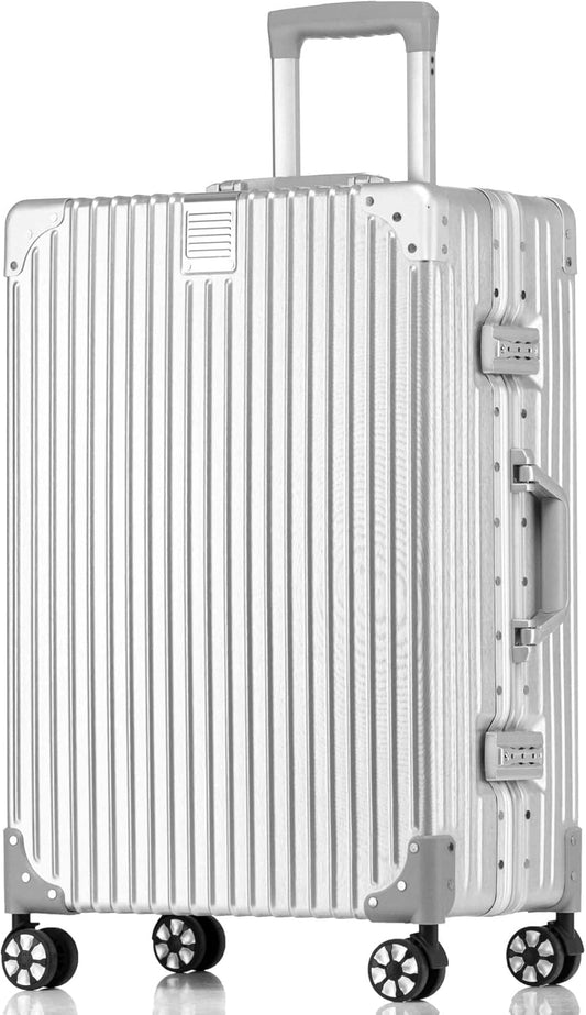 HotWay Carry On Luggage with Aluminum Frame, 20 Inch PC Hard Shell Suitcase with Spinner Wheels and TSA Locks, Lightweight Luggage for Business Travel (22x14x9 Airline Approved)