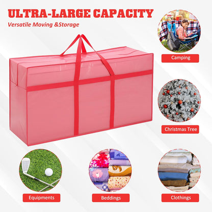 4 Pcs 66 Gallon Large Moving Bags with Zipper and Handles Foldable Storage Duffle Bags Heavy Duty Extra Large Totes for College Dorm Travel Clothes Blankets Bedding Moving (Jelly Pink)