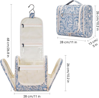 Narwey Hanging Toiletry Bag for Women Travel Makeup Bag Organizer Toiletries Bag for Cosmetics Essentials Accessories