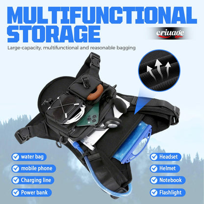 USA Original Patent Running Hydration Vest Backpack, Lightweight Chest Pack with 2.0L Water Bladder Bag Daypack for Hiking Running Cycling Race Marathon for Women Men