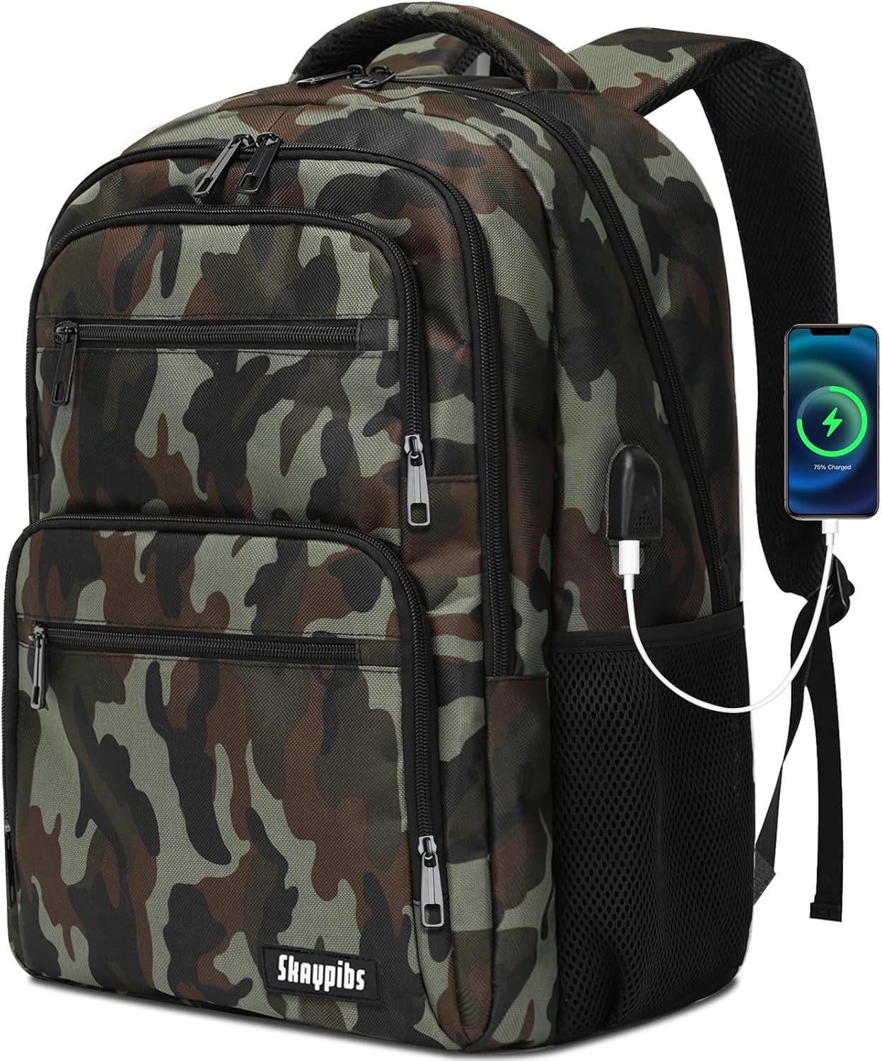 Backpck for Women Men, School backpacks for Girls Teen Boys, 15.6 inch Laptop Back Packs with USB Charger Port, Mochilas for Business, College