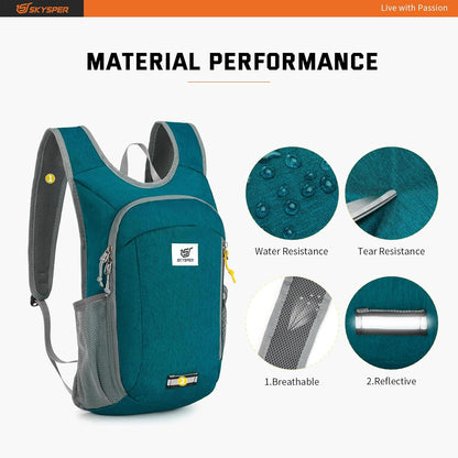 SKYSPER Small Daypack 10L Hiking Backpack Packable Lightweight Travel Day Pack for Women Men
