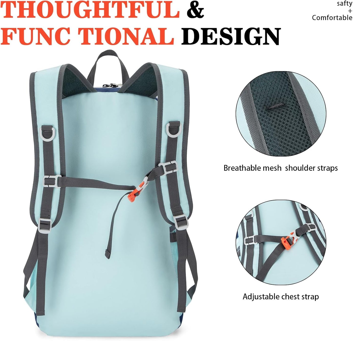 Hiking Backpack,Large 35L Travel Backpacks for Men Women,Water Resistant Ultra Lightweight Foldable Packable Camping Daypack for Outdoor Sports