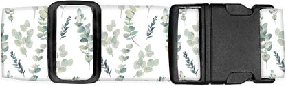 Luggage Straps for Suitcases Travel Belt Accessories, Cute Suitcase Strap, Adjustable Luggage Belt Strap, Heavy Duty with Quick-Release Buckle Luggage Strap Watercolor Boho Leaf
