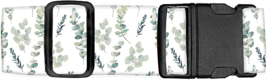 Luggage Straps for Suitcases Travel Belt Accessories, Cute Suitcase Strap, Adjustable Luggage Belt Strap, Heavy Duty with Quick-Release Buckle Luggage Strap Watercolor Boho Leaf