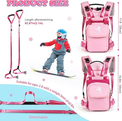 Children’s Ski Harness Trainer Snowboard Anti-fall Traction Belt Beginner Ski - Image 2