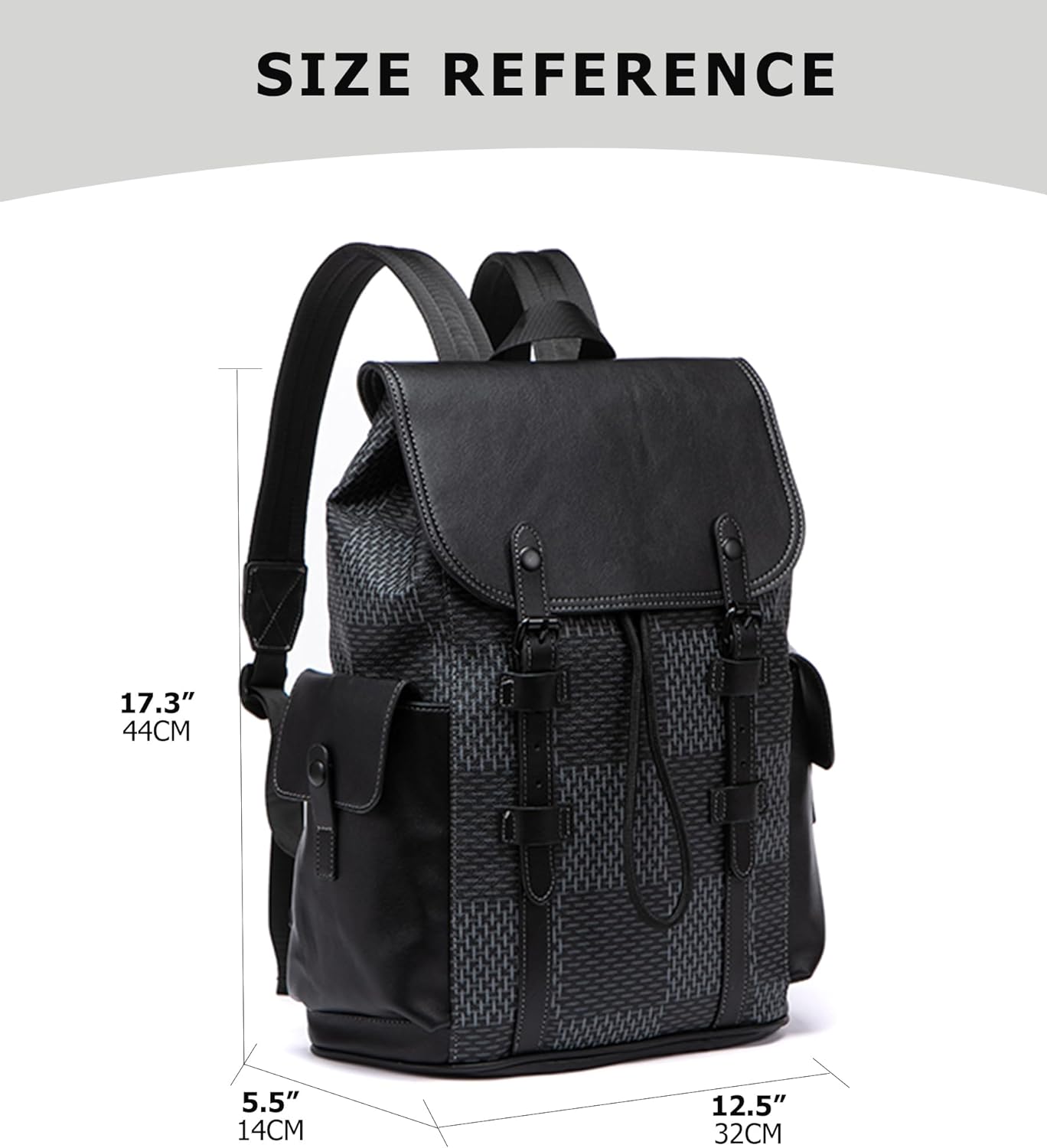 KingTo Laptop Backpack for Men Luxury Anti-Theft Travel Backpack Casual Business Waterproofing Computer Bag (A-Gray)