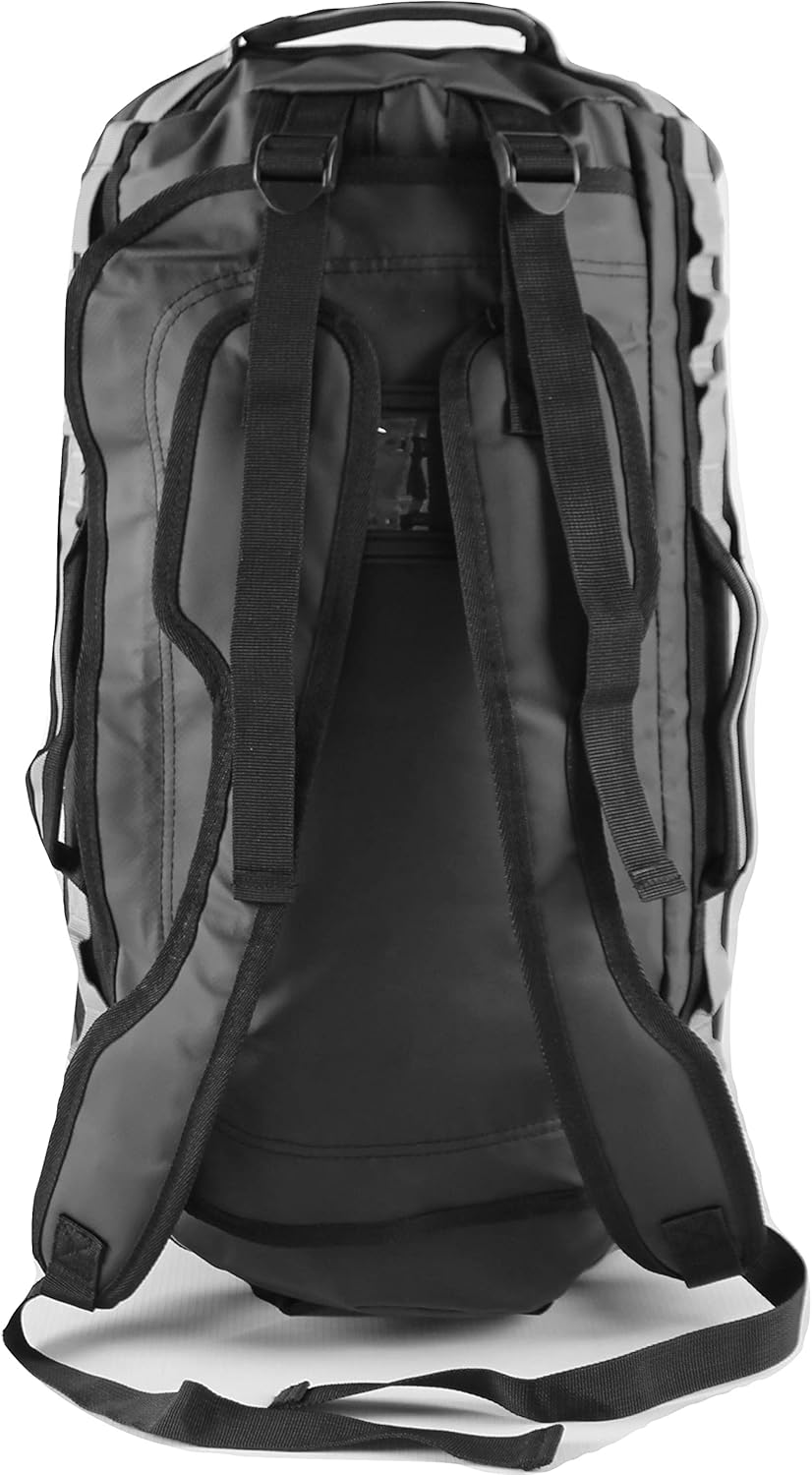 Element Equipment Trailhead Duffel Bag Shoulder Straps Waterproof Black/Grey Small