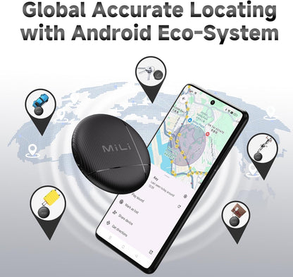 LiTag - Bluetooth Tracker for Android Phones. Google Certified Item Locator. Smart Tracking Tag for Google Find My Device (Find Hub) App. Finder for Keys, Luggage, Suitcase, Backpack, Purse (1 Pack)