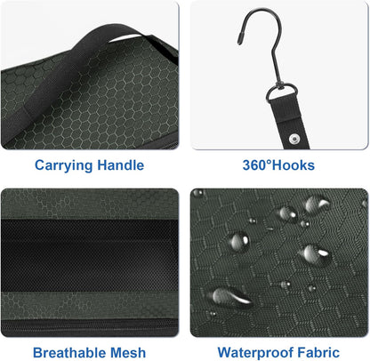 Suitcase Organizer, Travel Luggage Organizer Portable Hanging Travel Shelves Collapsible Hanging Packing Cubes for Carry on Suitcase