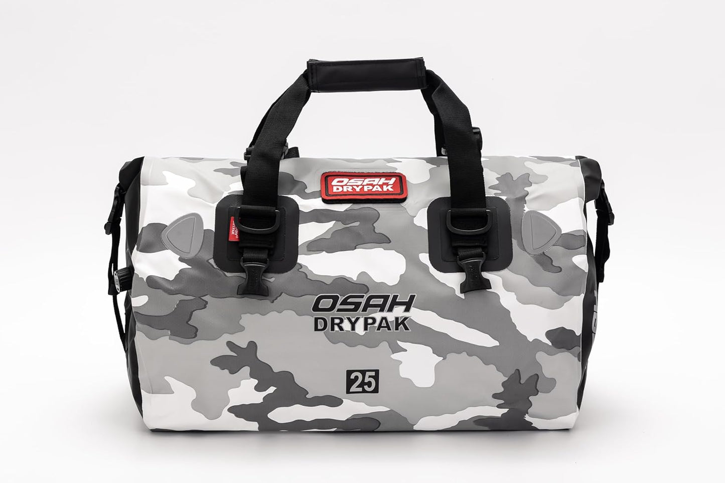 Waterproof Duffel& Luggage Bag - Motorcycle Dry Bag Tail Saddle Bags with Roll Top Closure,Large Storage Space,for Camping, Kayaking, Fishing & Traveling(Sky, 25L)