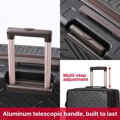 LEGEND WALKER DECK Hardside Expandable Luggage, 22 inch, Carry-on, Black, 5514-49-BK