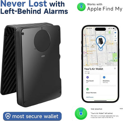 Zeeker Mens Air Wallet, with Smart Tracker, RFID Blocking Credit Card Clip - Image 4