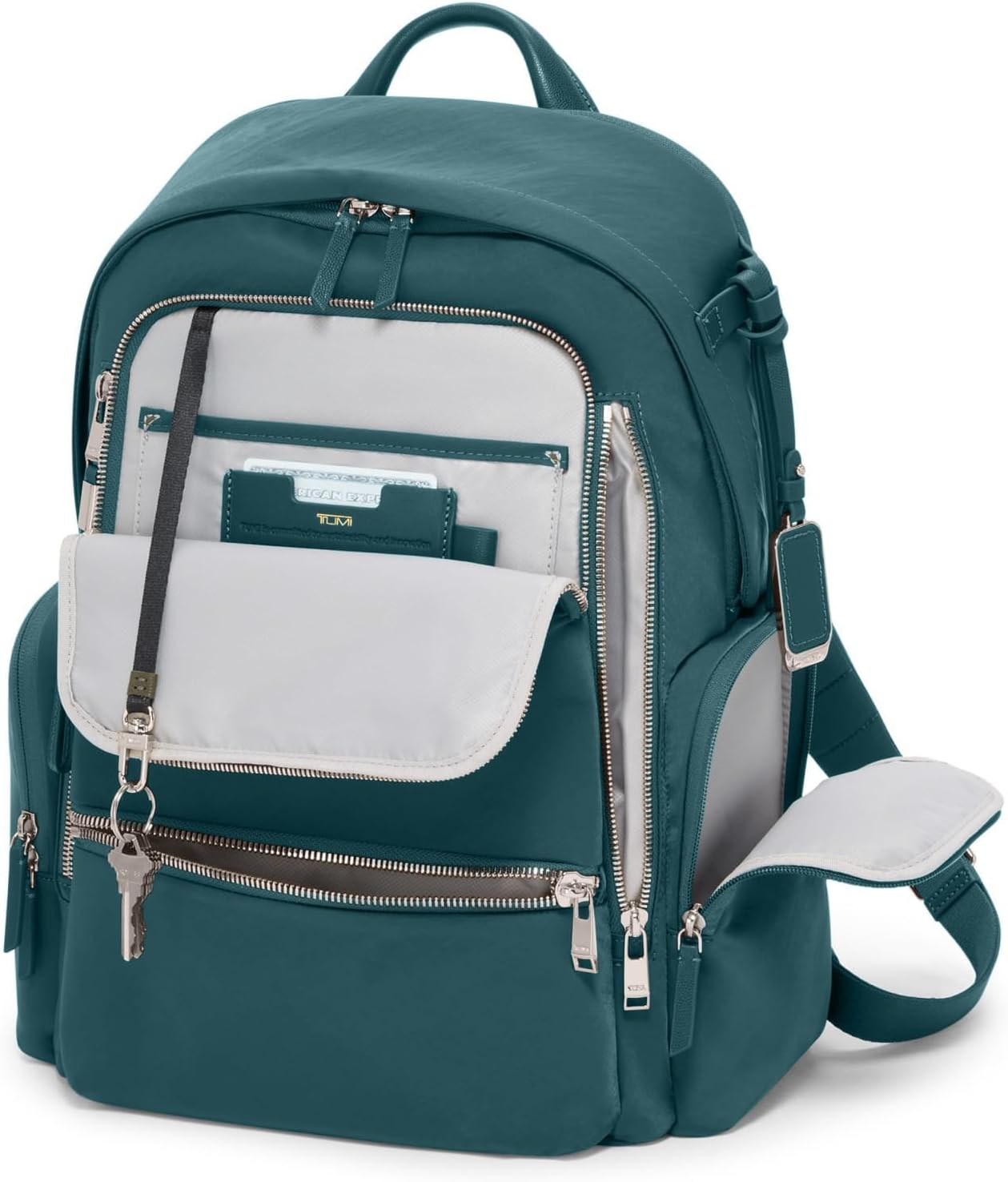 TUMI - Voyageur Celina Backpack - Women's Work and Travel Bag - 16.0" X 10.6" X 6.5" - Holds Up to 16" Laptop - Lagoon