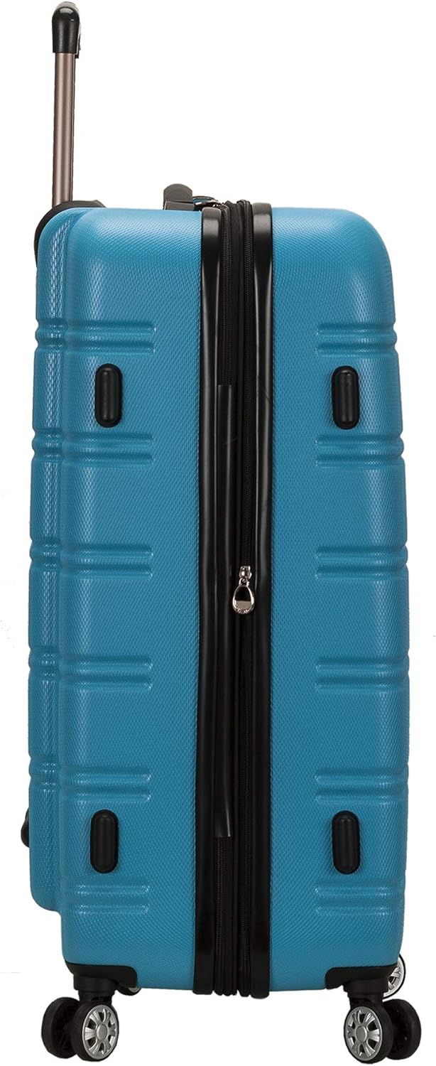 Rockland Melbourne Hardside Expandable Spinner Wheel Luggage, Turquoise, 2 Piece (20/28)