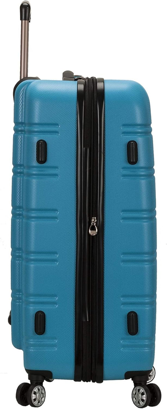 Rockland Melbourne Hardside Expandable Spinner Wheel Luggage, Turquoise, 2 Piece (20/28)