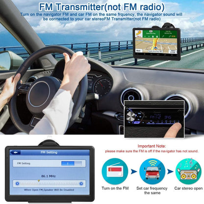 Car GPS Navigation, 2025 Map 7 inch Touch Screen Car GPS, Voice Turn Direction Guidance, Support Speed and Red Light Warning, Install The Latest Map of The United States (Free Update Lifetime Map)