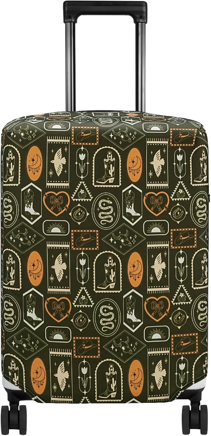 HYPER VENTURE Washable Luggage Cover - Fashion Suitcase Protector Fits 18-22 Inch Luggage (Wilderness Mark, S)