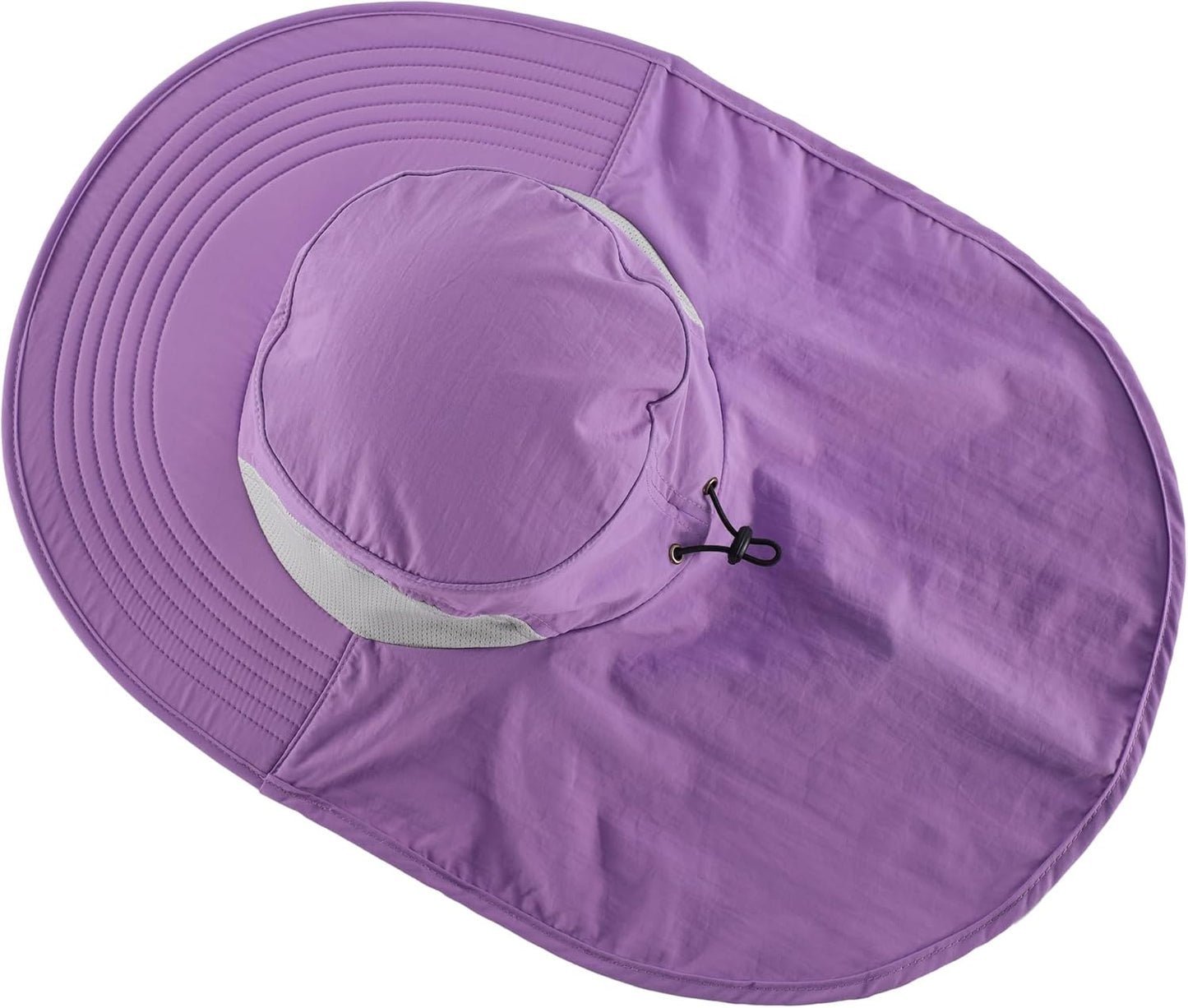 Home Prefer Outdoor UPF50+ Sun Hat Wide Brim Mesh Fishing Hat with Neck Flap