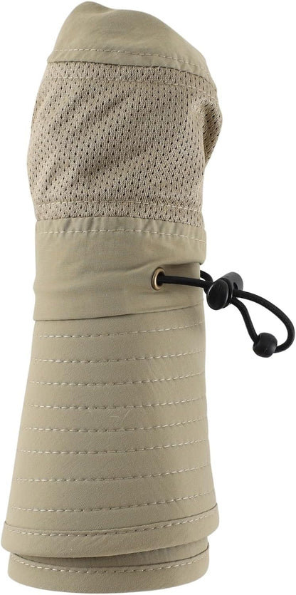 Home Prefer UPF50+ Mens Sun Hat Wide Brim Womens UV Protection Beach Bucket Hat for Fishing Hiking Snap Up Cowboy Hat