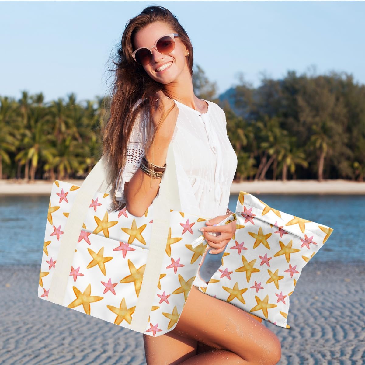 Beach Bags Wet Bag for Swimsuit Tote Bag for Friends Travel Gifts, Aloha Bags Waterproof Vacation Essential