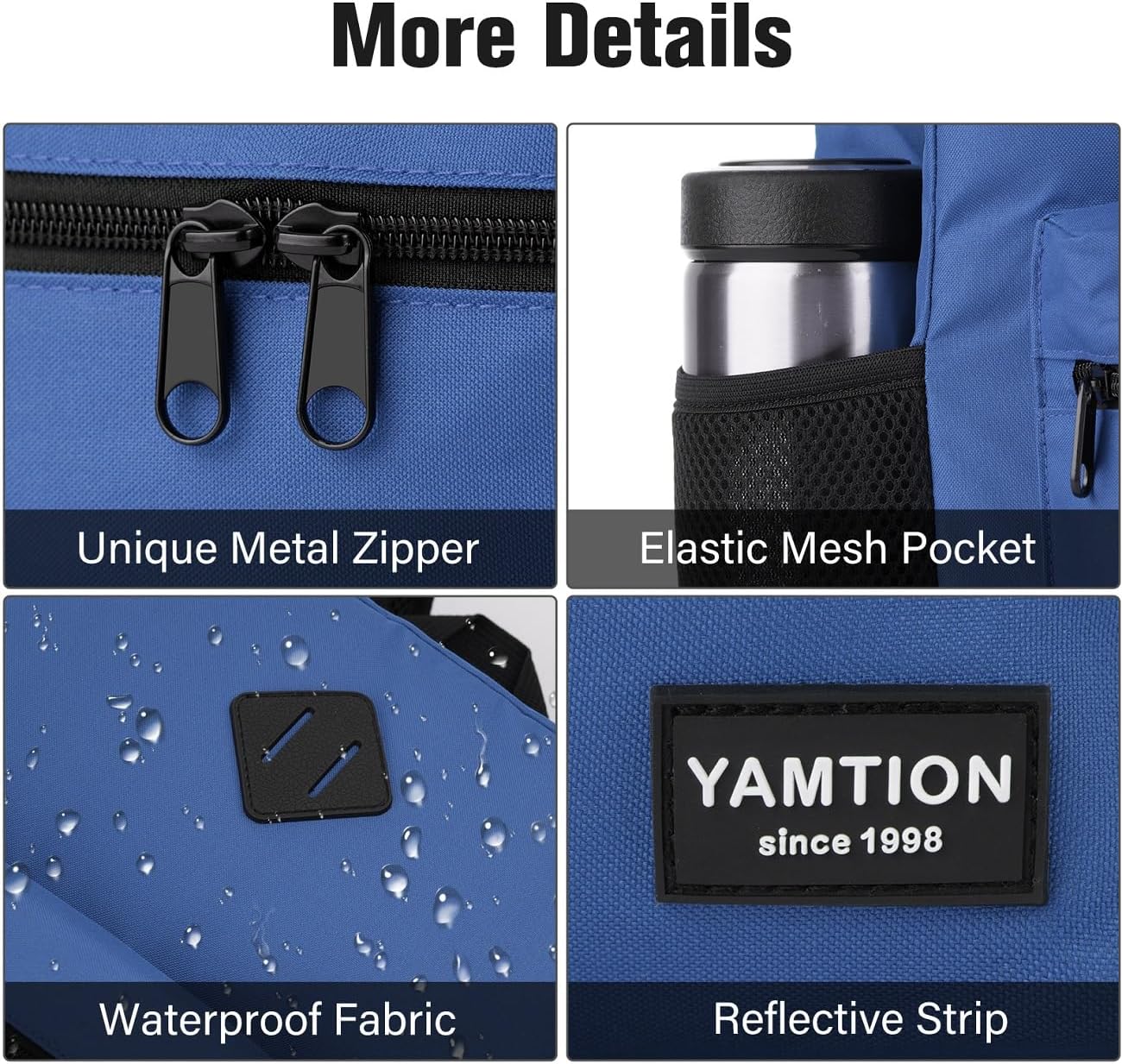 School Backpack,Classic Bookbag Men and Teen Boy Schoolbag with USB Charging Port for High School College Office Work Travel