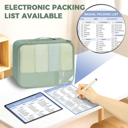 BAGAIL 9 Set Packing Cubes Luggage Packing Organizers for Travel Accessories