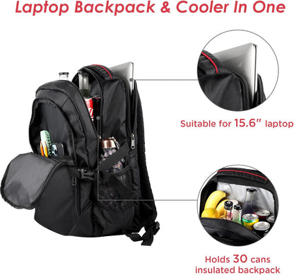 OUTXE Cooler Backpack 22L Insulated Cooler Bag for 15.6" Laptop Lunch Backpack for Work Daily Backpacks