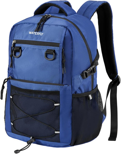 WATERFLY Travel Hiking Casual Backpack: 22L Lightweight Everyday Outdoor City Daypack College Bookbag for Woman Man